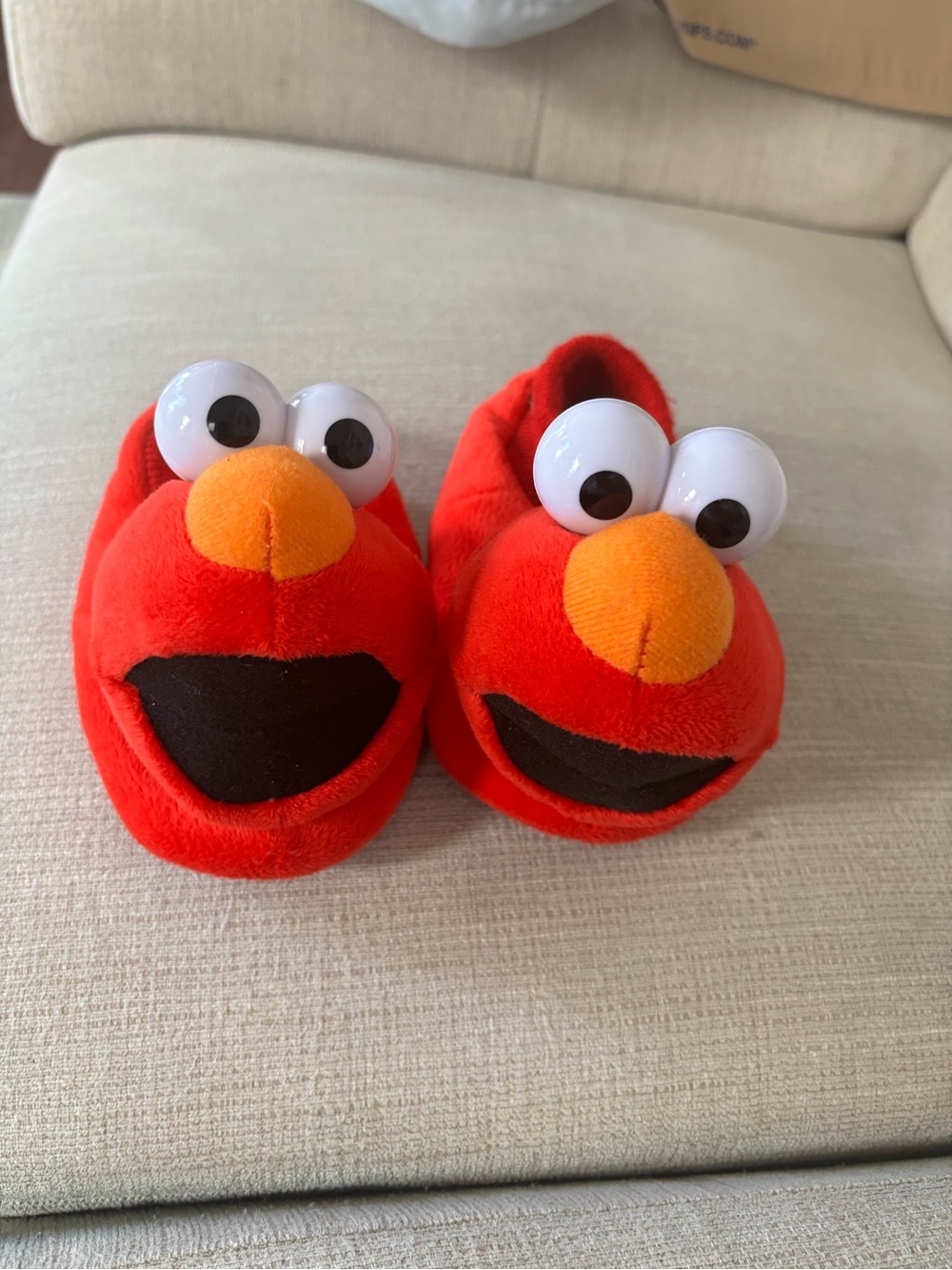 Sesame Street Elmo Red and Orange Kids Slippers